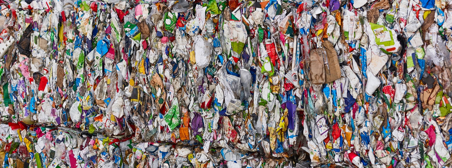 Sorted recyclable waste ready for processing